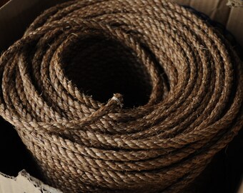 Nautical Decor - Manila Rope DIY - Rope Themed Crafts - (this is per 15 feet) (3/8 inch diameter manila rope)