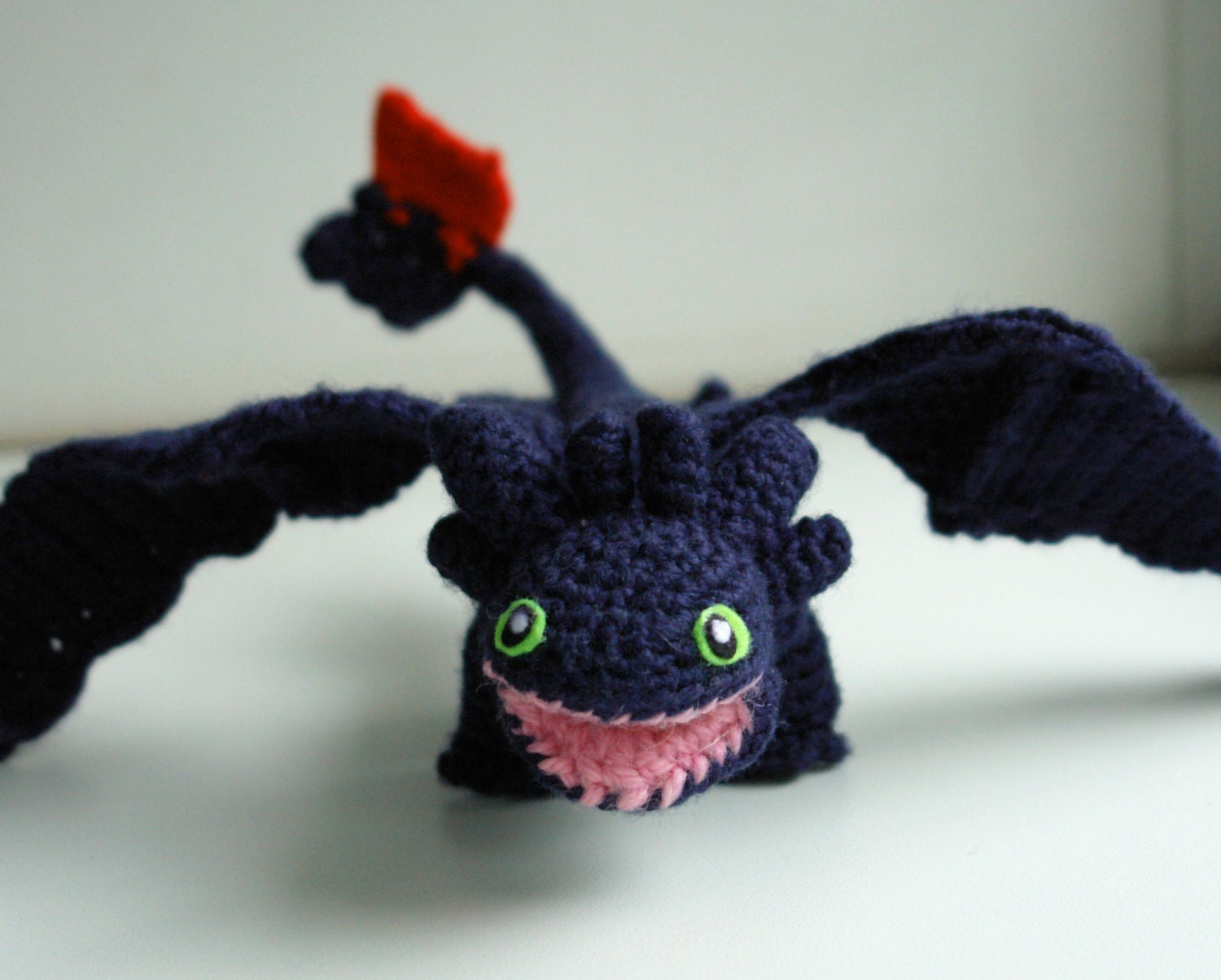 CROCHET PATTERN for Toothless dragon amigurumi pattern Night