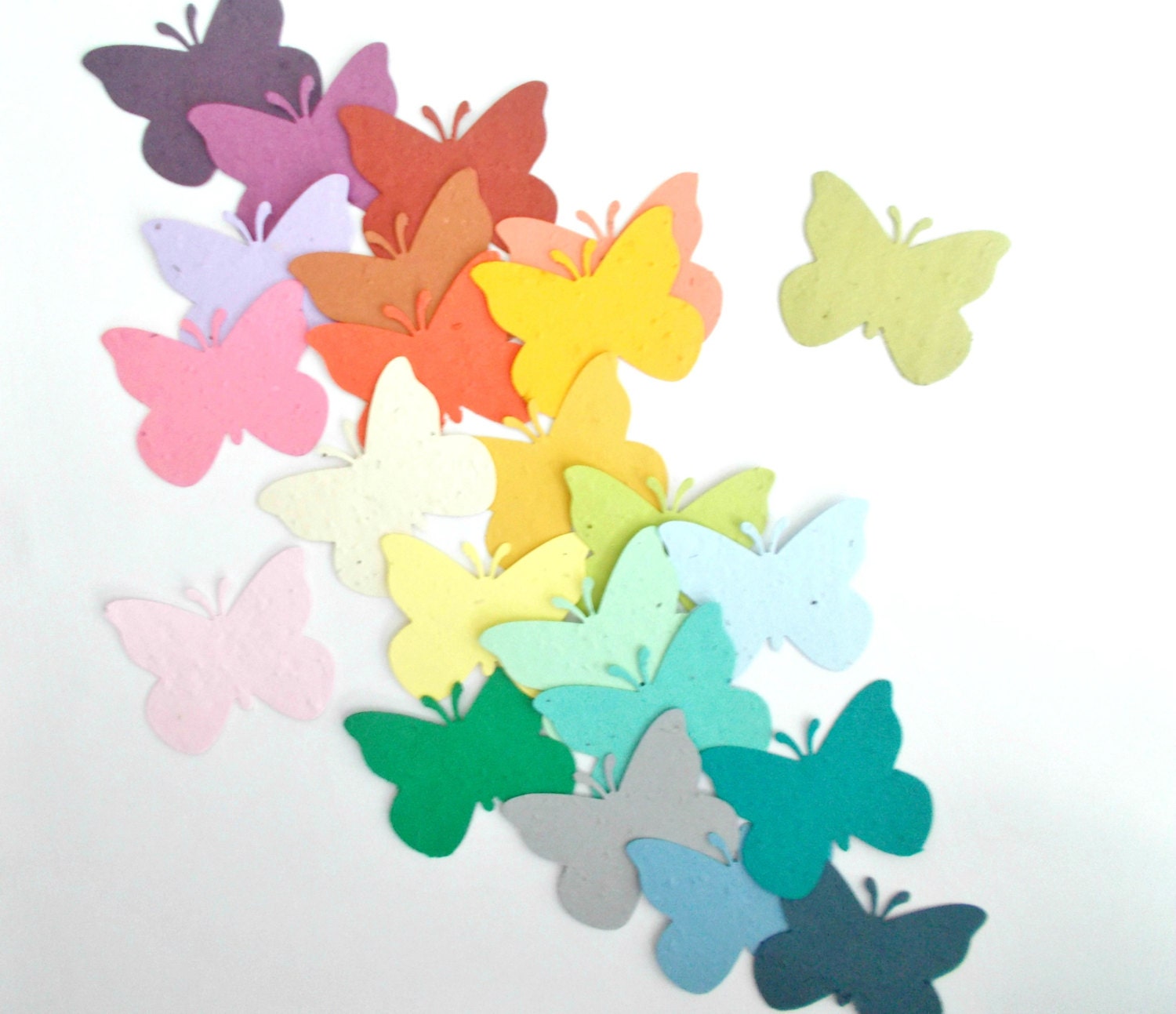 50 Large Butterfly Die Cuts Made with Eco Friendly Plantable