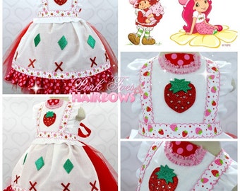Strawberry Shortcake tutu dress- Strawberry Shortcake- Strawberry Shortcake Costume