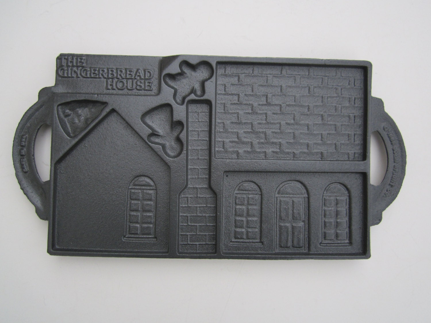 Vintage Cast Iron Gingerbread House Mold John Wright Co.