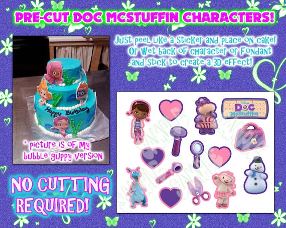 Pre Cut Doc Mcstuffins Edible Cake Decorations By