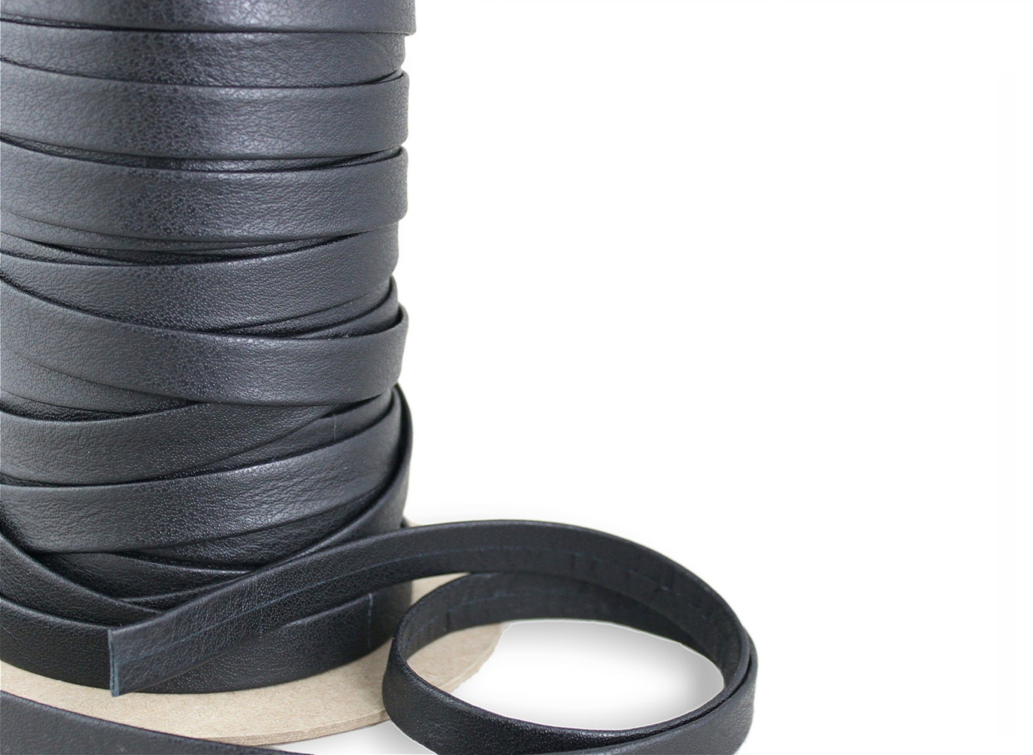 WHOLESALE Genuine Black Leather Strap 12 mm 1/2 inch 25