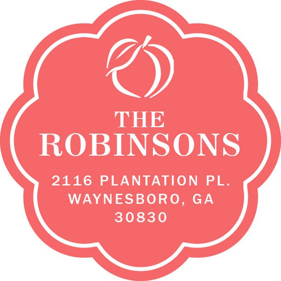 100 Round Vinyl Address Labels 2 inch round Stickers