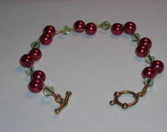 Holiday Cranberry Bracelet