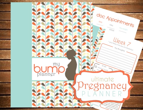 SALE Ultimate Pregnancy Planner - INSTANT DOWNLOAD - Pregnancy Journal - Week by Week -  Printable Planner Organizer  Pregnancy Printable