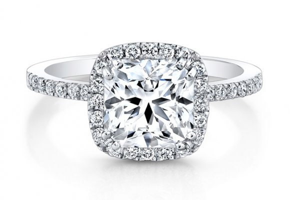 radiant cut diamond engagement rings with no halo