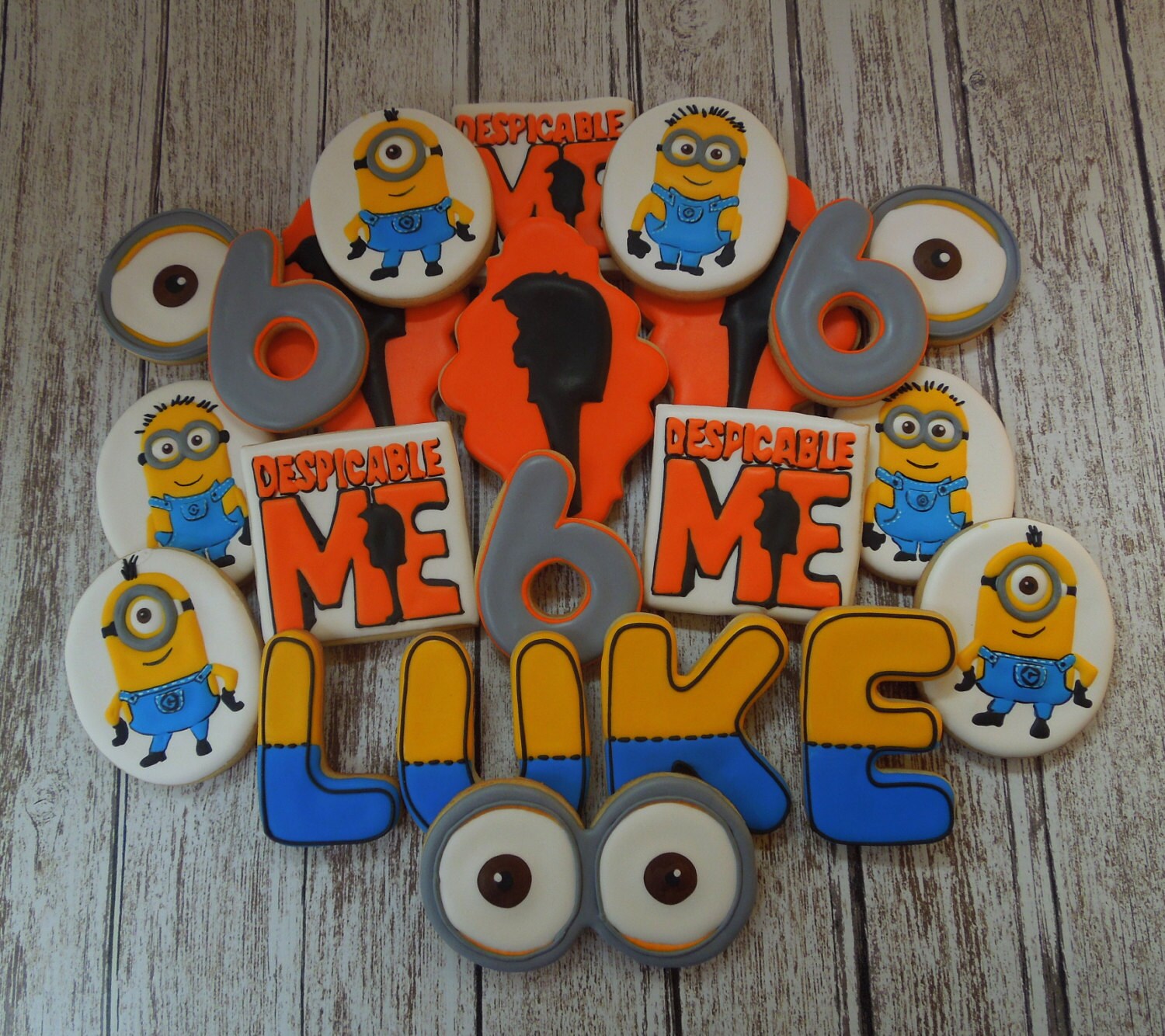 Despicable Me Cookies Minion Cookies Gru by FlourishCookies