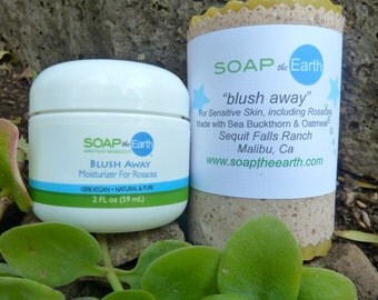 Sensitive skin Moisturizer and Soap Set Organic Ingredients Vegan