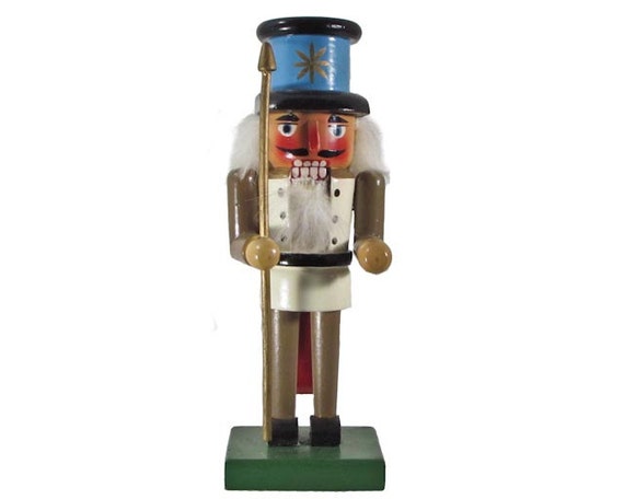 wooden soldier nutcracker figurine 8 5 guard pike wooden soldier nutcracker figurine 8 5 guard pike