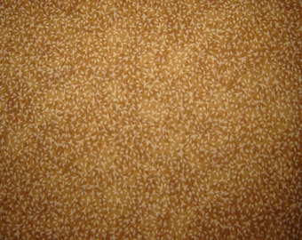 Fine Vine Mottled Brown Fabric