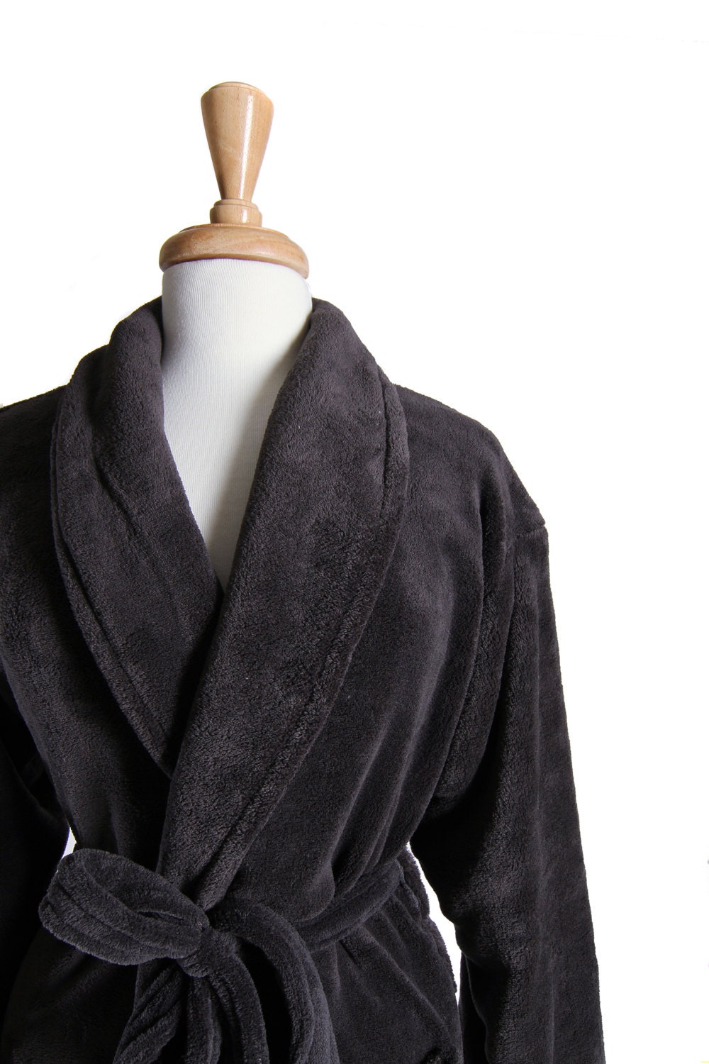 Charcoal Gray His and Hers Bath Robe Mr. and Mrs. Bathrobes
