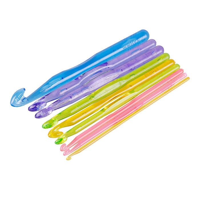 Plastic Crochet Hooks Set of 9