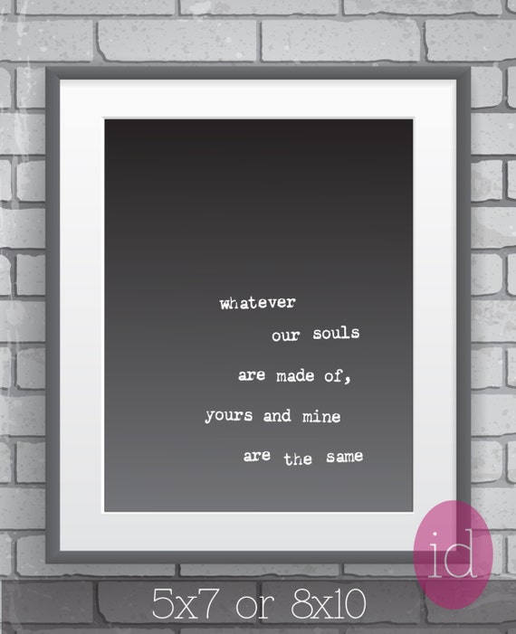 Love Quote Art Print For Couples In Love Whatever by inkanddolly
