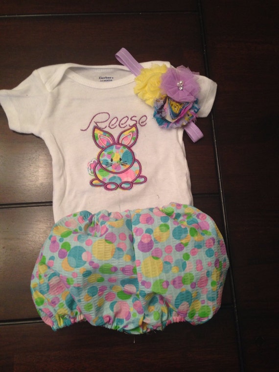 Items similar to Personalized baby Easter Outfit on Etsy