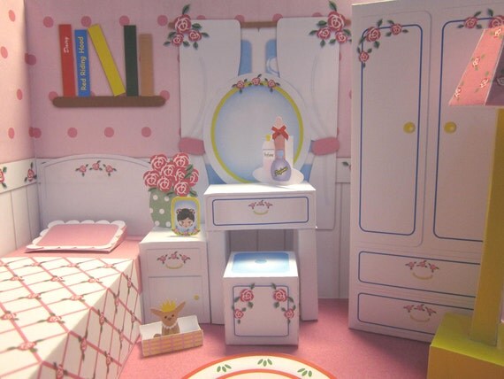 paper doll bedroom furniture