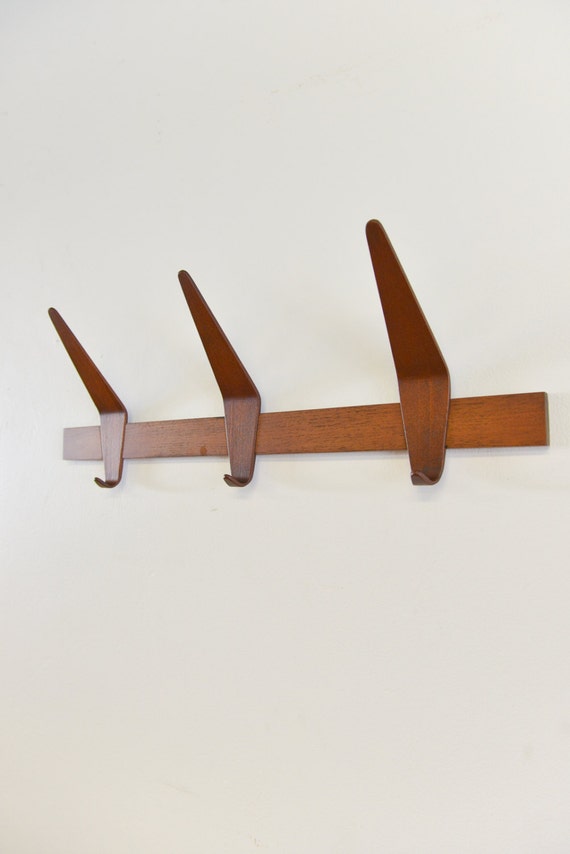 Vintage Teak Coat Hooks by Holm Sorensen