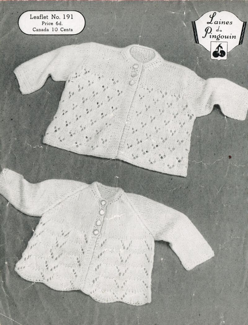 Pingouin 191 baby matinee coats vintage knitting by Ellisadine
