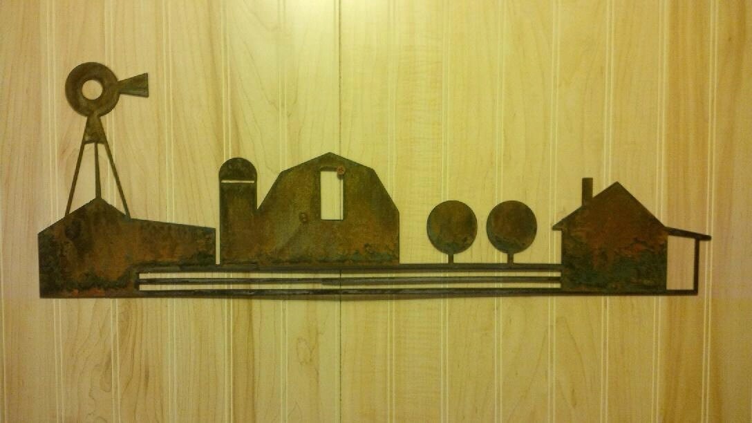 The Farm Metal Farm Wall Hanger Outdoor Decor Outdoor