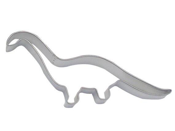 6" Brontosaurus Dinosaur Cookie Cutter zoo prehistoric  birthday party treats 1240