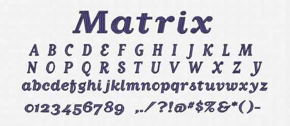 matrix font history fontstand