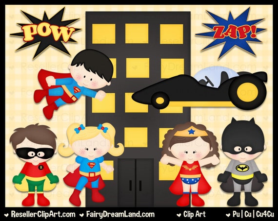 superhero clipart etsy - photo #30