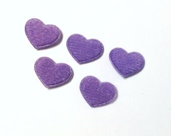 Popular items for purple felt hearts on Etsy