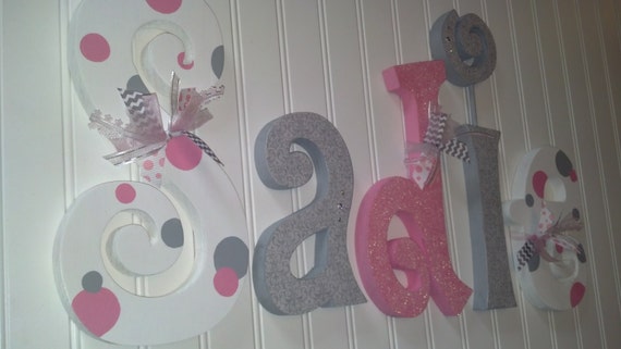 Hanging Nursery Letters Nursery Letters Baby Girl Nursery