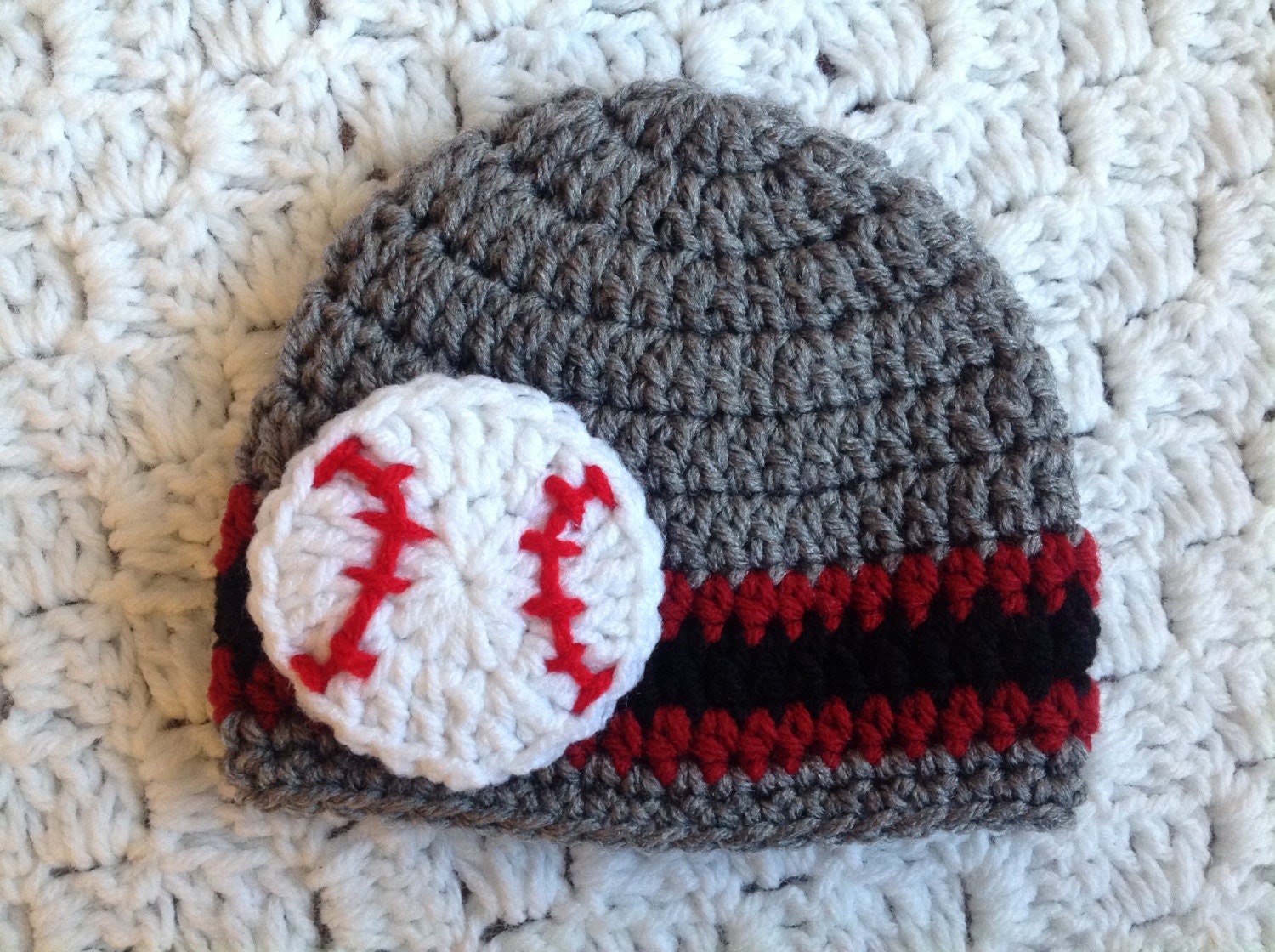 Baby Crochet Baseball Hat Baseball Team by Chinguliscreations