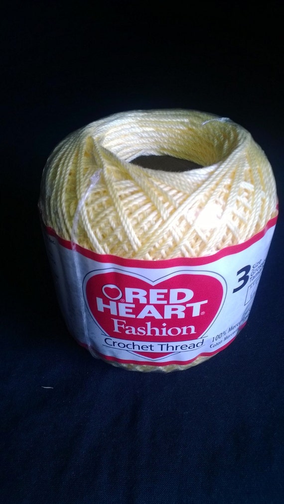 Red Heart Fashion Crochet Thread Maize Size 3