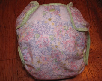 flower cloth diaper cover, waterproof PUL
