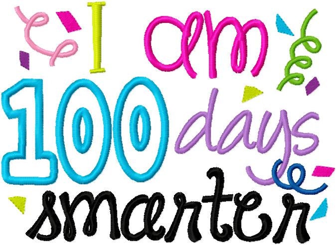 100 days of school design embroidery applique design digital 100 days of school design embroidery applique design digital