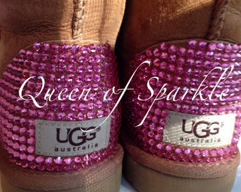 Items similar to Custom hand Painting on your UGG boots with bLiNg ...