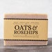 Oats&Rosehips Facial Scrub. Unscented Vegan Soap.