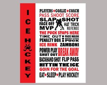 Popular items for hockey wall art on Etsy