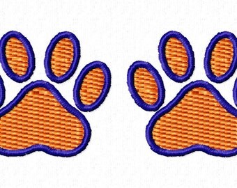 Paw print embroidery design download 4x4 hoop size