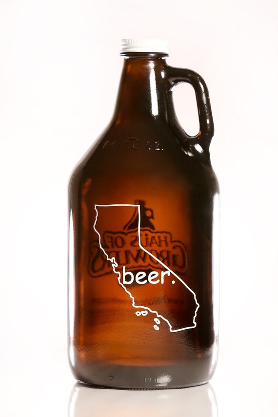 Items similar to CALIFORNIA BEER Growler 64 oz. on Etsy