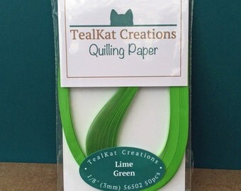 Lime Green Quilling Paper