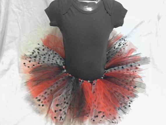 Items similar to Baby/toddler/child tutu - BLACK/WHITE/RED on Etsy