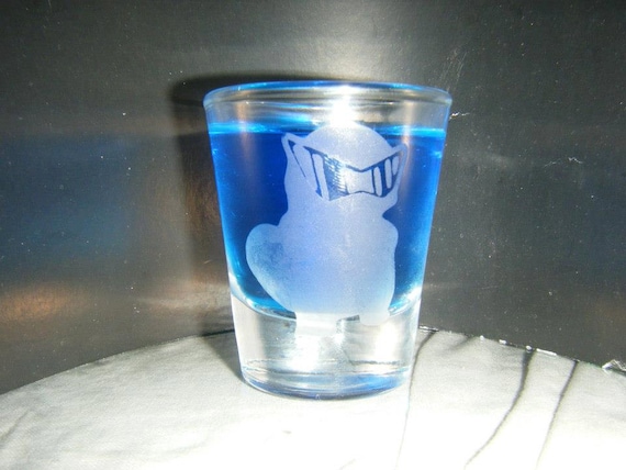 Squirtle Squad leader Etched shot glass Fan Art