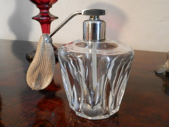 French Art Deco Baccarat Crystal Perfume by AngelFrenchAntiques