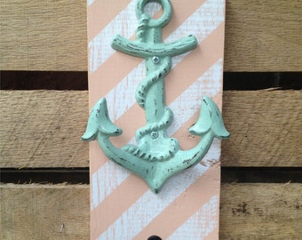 Vintage Style Cast Iron Sea Shell Wall Hooks - Coastal Beach
