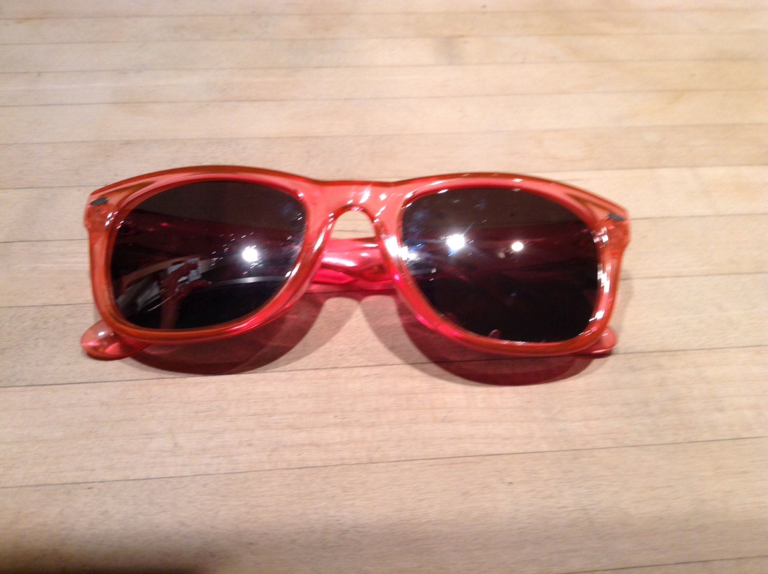 Mirrored French (circa 1970’s -1980’s) sunglasses. Pink translucent ...