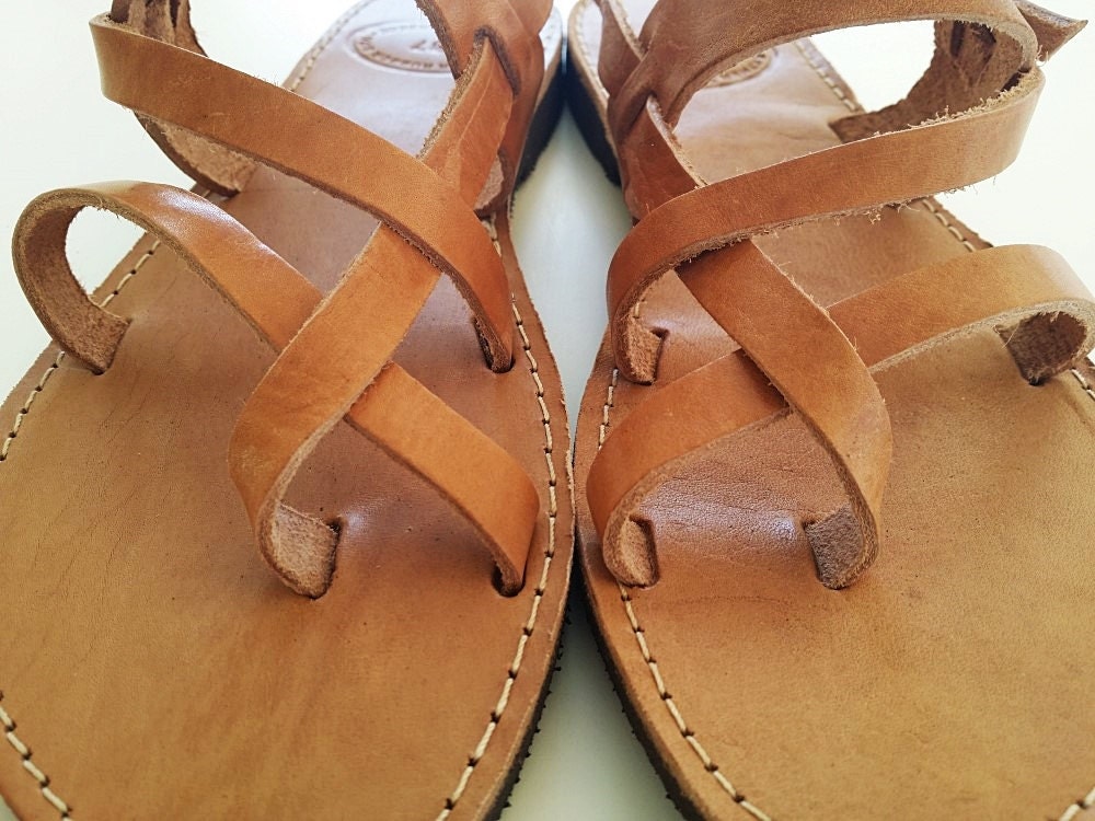 Men SandalsAncient Greek Sandals in Brown Natural Leather