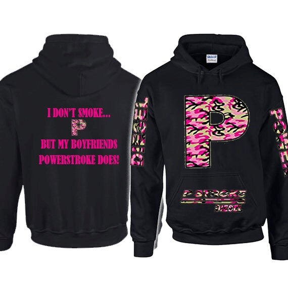 pink powerstroke hoodie