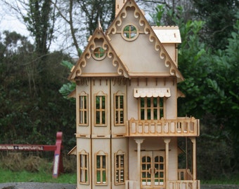 Gothic House 3mm Birch Ply Wood Wooden Dolls House