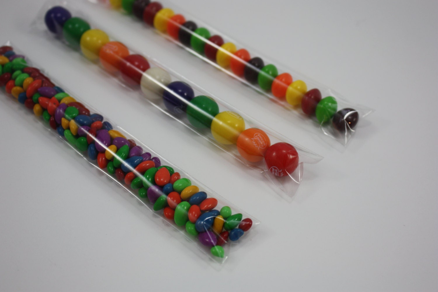 30 Clear Candy Bags Candy Tubes Gumball Tubes Gumball