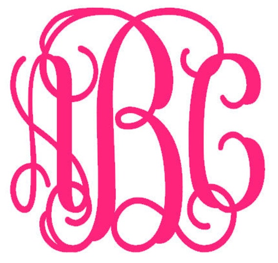 Monogram Sticker