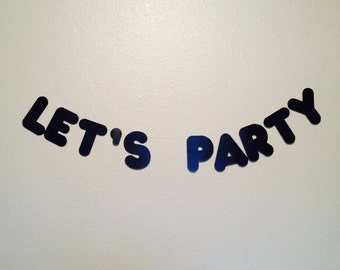 Let's Party Banner - Let's Party Garland - Party Banner