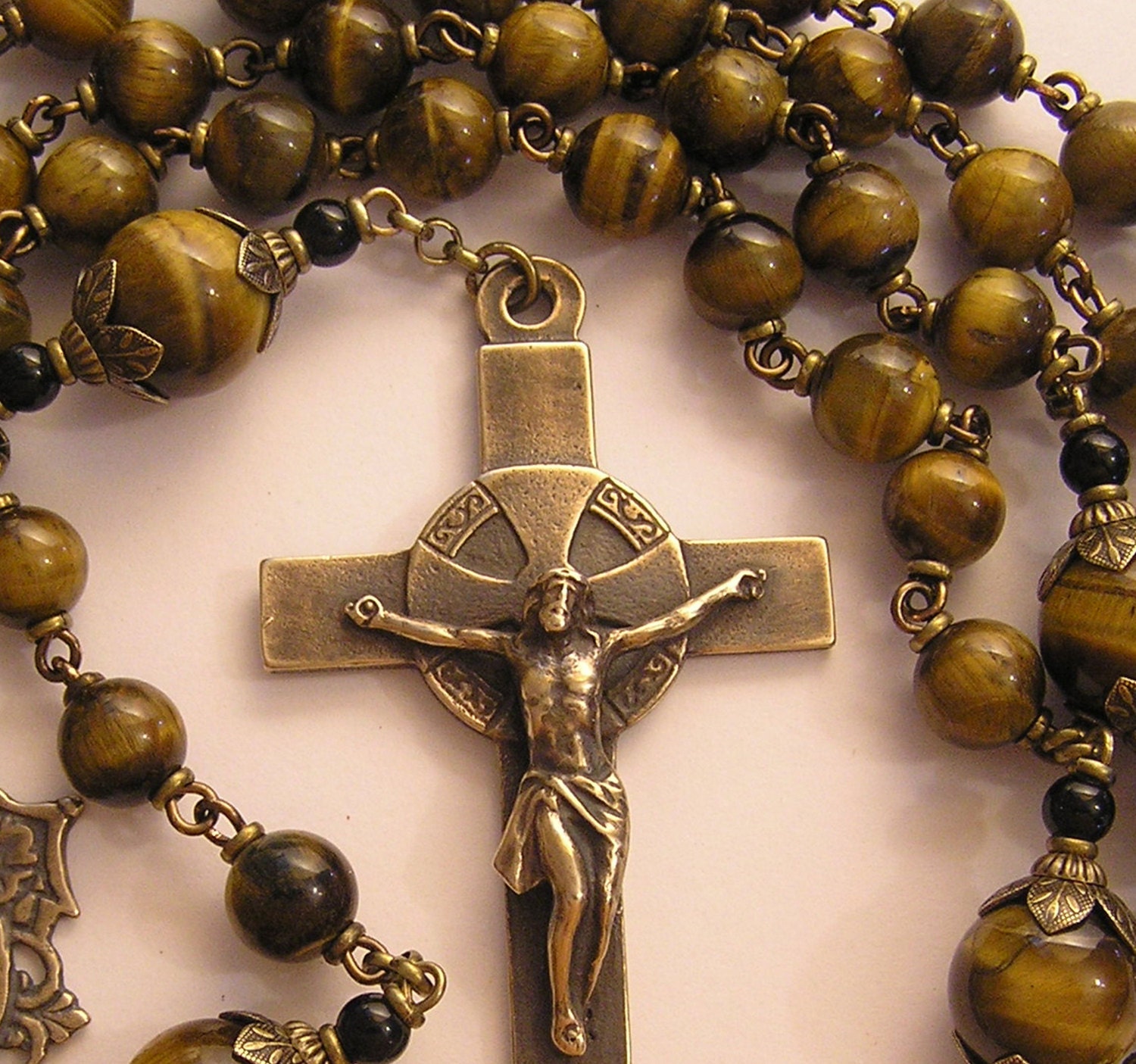 Large Mens Or Womens Catholic Rosary 04 Five 5